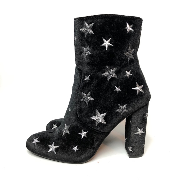 Steve Madden Velvet Star Ankle Booties 9 - Picture 1 of 8